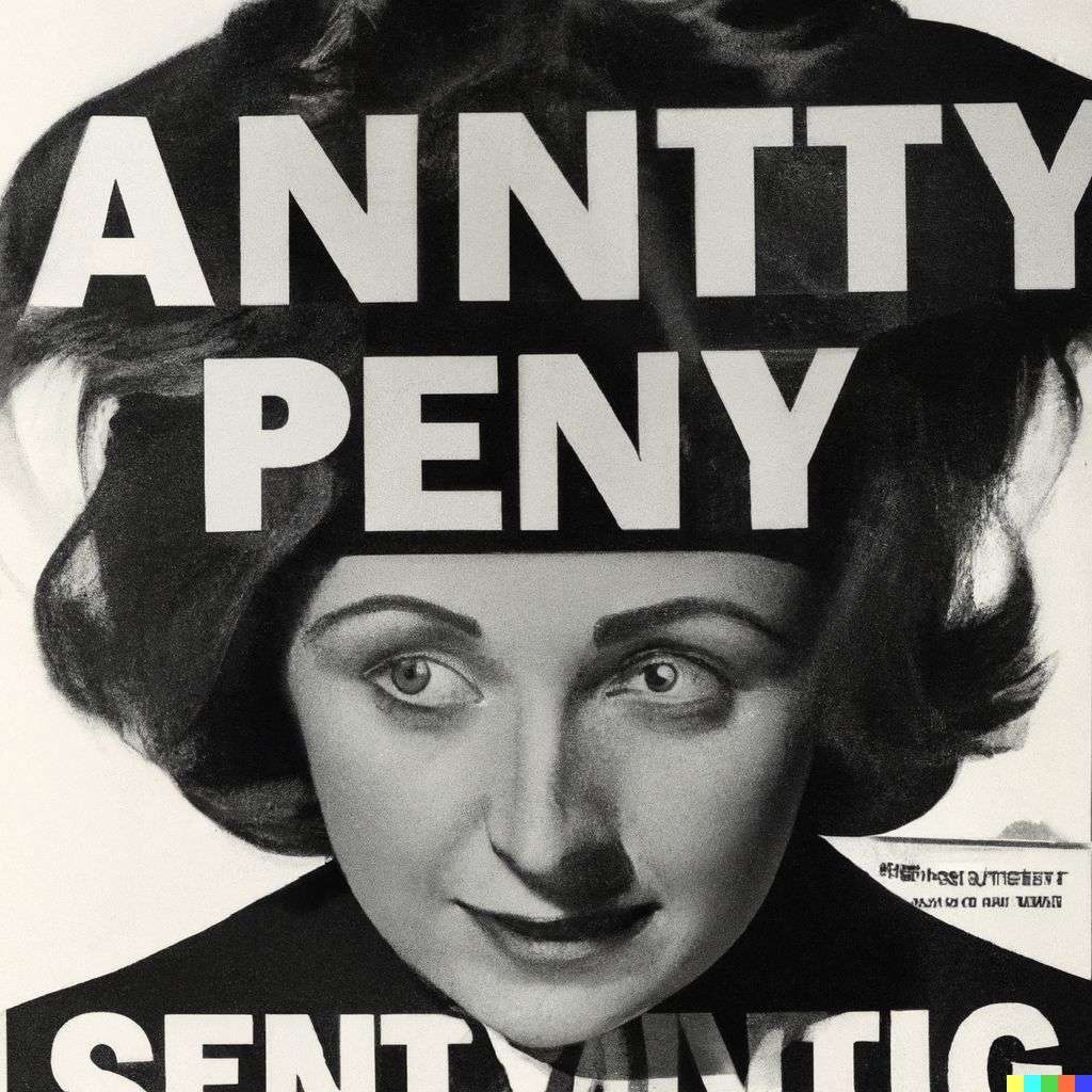 a representation of anxiety, advertisement from the '60s